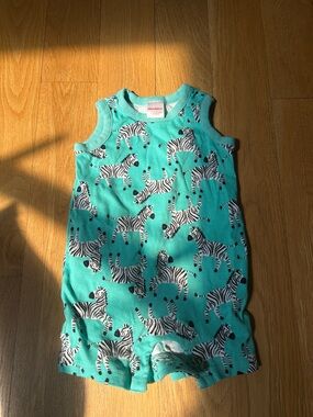 Hanna Andersson Zebra Onesie
